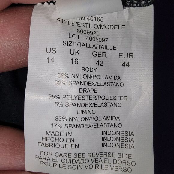 MAGICSUIT Nwot Aubrey Draped Halter One-Piece Swimsuit Cobalt 14 - Picture 10 of 11